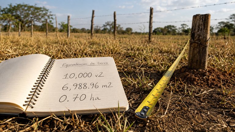 Cuántos metros tiene una manzana de tierra en Honduras y Centroamérica: 6.988,96 m² en varas, tareas, hectáreas y acres