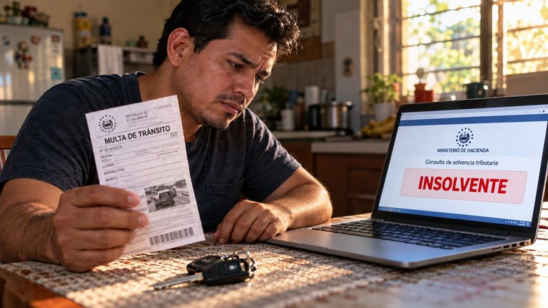 Solvencia de Hacienda: gratis en línea, pero una multa de tránsito te la bloquea